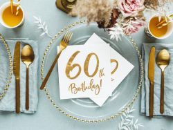 60th Birthday! servetit 20kpl/pkt  