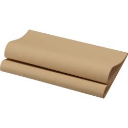 Lautasliina Dunisoft, Natural Brown painettuna