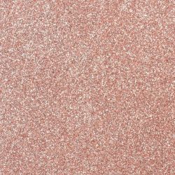 Ruusukultainen pahvinen glitterviiri 6m 