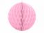 Pyöreä honeycomb paperikoriste vaaleanpunainen 10cm