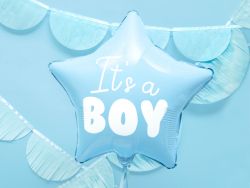 It's a boy vaaleansininen tähti foliopallo