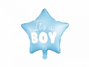 It's a boy vaaleansininen tähti foliopallo