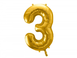 Numerofoliopallo 3, kulta 86cm