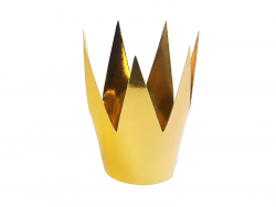 Kultaiset pahviset kruunut 3kpl/pkt