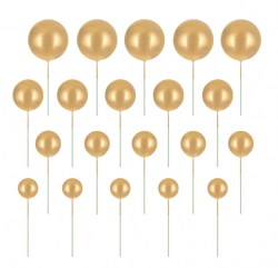 Kakkukoriste pallot 20kpl kulta