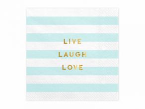 Live Laugh Love lautasliina 33x33cm 20kpl/pkt