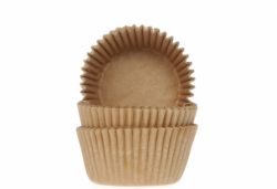 Mini-muffinssivuoka 60kpl/pkt, vaaleanruskea