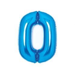 Numerofoliopallo 0, sininen 66cm
