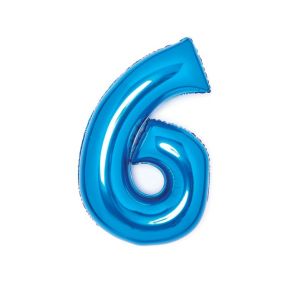 Numerofoliopallo 6, sininen 66cm