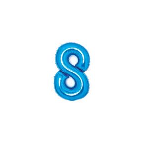 Numerofoliopallo 8, sininen 66cm