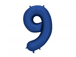 Numerofoliopallo 9, laivastonsininen 86cm