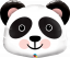 Panda Head muotofoliopallo
