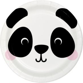Panda isot lautaset 8kpl/pkt