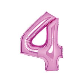 Numerofoliopallo 4, pinkki 66cm