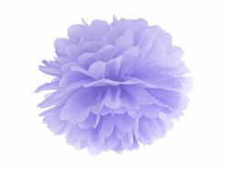 Pompom paperikoriste vaalealila 25cm