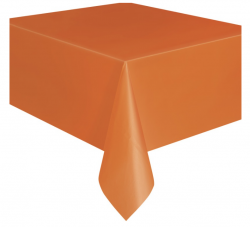 Muovinen pöytäliina 137x274cm,  Oranssi