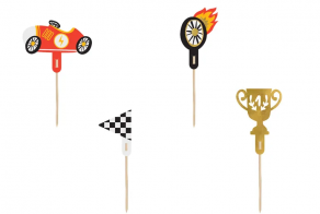 Racing kakkukoristeet 4kpl/pkt
