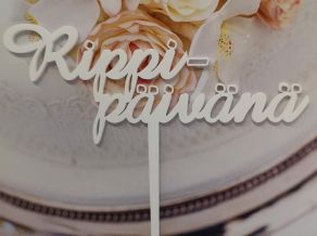 Rippipäivänä kakkukoristetikku