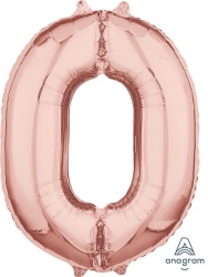 Numerofoliopallo 0, ruusukulta 66cm 