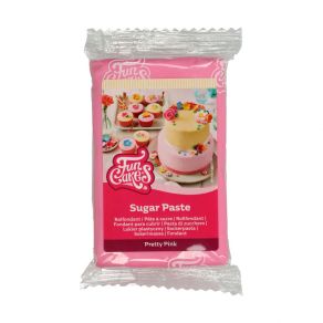 Sokerimassa Pretty Pink 250g, vaniljan maku FunCakes