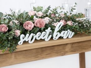 Sweet bar puiset kirjaimet 10x37cm