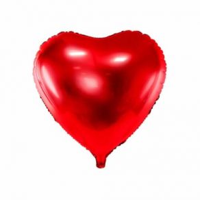 Punainen sydän foliopallo