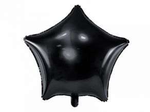 Tähti foliopallo 48cm, musta