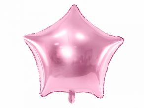 Tähti foliopallo 48cm, vaaleanpunainen