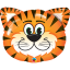 Tickled Tiger muotofoliopallo 