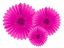 Fan paperikoriste fuksia 3kpl/pkt 20-40cm