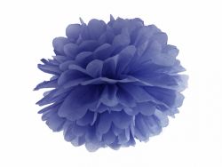 Pompom paperikoriste sininen 25cm