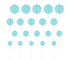 Kakkukoriste pallot 20kpl vaaleansininen