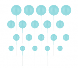 Kakkukoriste pallot 20kpl vaaleansininen